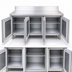 Thumbnail image #4 for La Rosa Refrigeration 66-Inch 3-Section Remote Worktop Freezer Base with Doors