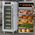 Thumbnail image #4 for Metro C5 8 Series Mobile Full-Height Controlled Temperature Heated Holding Cabinet with Tempered Double-Pane Glass Doors and Universal Wire Slides