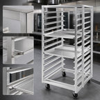 Thumbnail image #4 for Channel Manufacturing 410S-DOR Double-Section Stainless Steel Side-Loading Bun Pan Oven Rack, 60-Pan, No-Lift