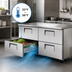 Thumbnail image #4 for True 60 3/8-Inch 2-Section 4-Drawer Undercounter Refrigerator
