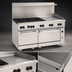 Thumbnail image #4 for Wolf Challenger XL 60-Inch Commercial Gas Restaurant Range with 6 Burners, 24-Inch Griddle, Standard Oven and Convection Oven