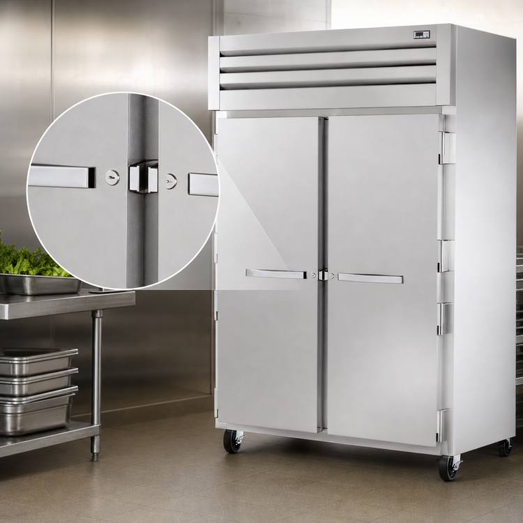 Product image #4 for True SPEC SERIES Two-Section Reach-In Refrigerator with Locking Solid Doors