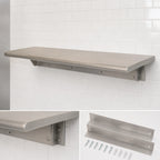 Thumbnail image #4 for BK Resources PTS-1872 72-Inch Wall-Mounted Pass-Through Shelf, 18-Inch Deep, 304 Stainless Steel