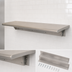 Thumbnail image #4 for BK Resources 72-Inch x 18-Inch Wall-Mounted Pass-Through Shelf, 304 Stainless Steel Top, 5-Inch Max Wall Thickness