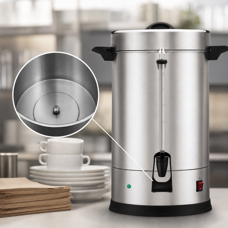 Product image #5 for Waring WCU110X Single Wall 110-Cup Coffee Urn, 120V, Brushed Stainless Steel