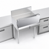 Thumbnail image #4 for Krowne Royal Series Single 32-Inch Stainless Steel Speed Rail Locking Cover