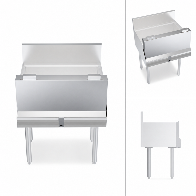 Product image #4 for Krowne Royal Series Single 26-Inch Stainless Steel Speed Rail Locking Cover