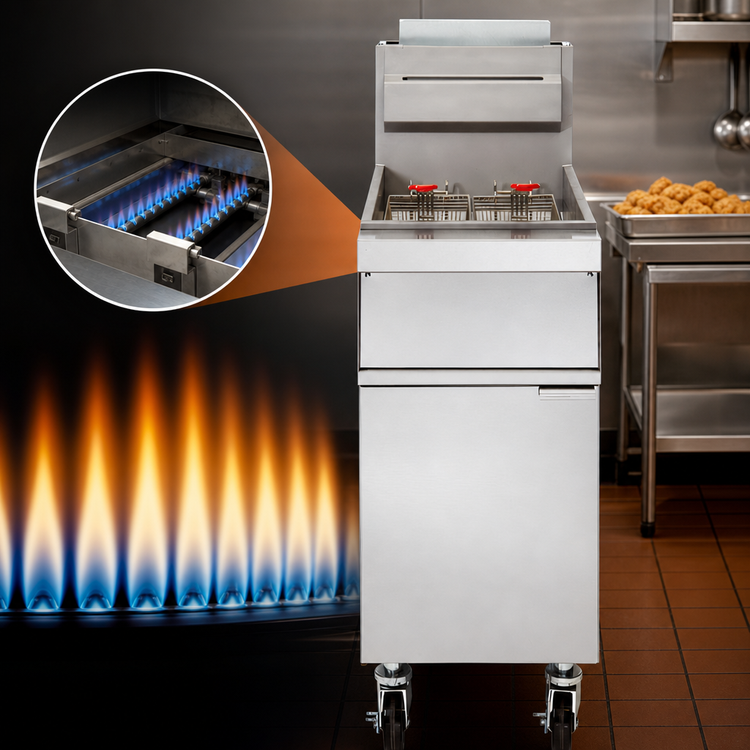 Product image #5 for Vulcan GRM Series 21-Inch Freestanding Gas Fryer, 65-70 lb Capacity, Millivolt Controls