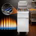 Thumbnail image #5 for Vulcan GRM Series 21-Inch Freestanding Gas Fryer, 65-70 lb Capacity, Millivolt Controls