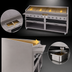 Thumbnail image #4 for Bakers Pride Dante Series F-72RS 72-Inch Floor Model Gas Radiant Charbroiler with Open Cabinet Base
