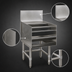 Thumbnail image #4 for Spec-Bar 24-Inch Wide Free-Standing 4-Step Liquor Bottle Display Unit, No Speed Rail