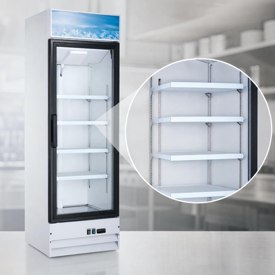 Four Plastic-Coated Shelves