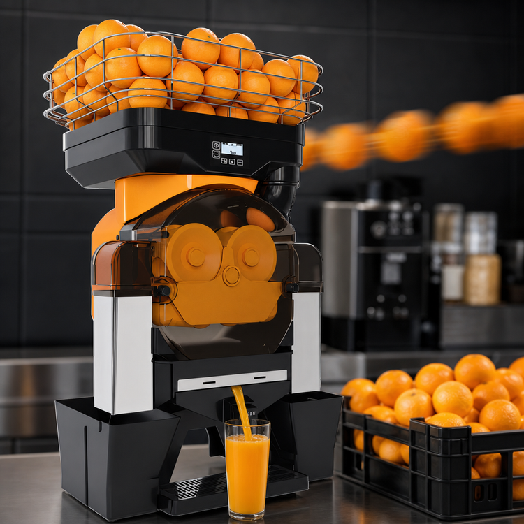 Product image #4 for Zumoval Trento Top Compact Countertop Citrus Juicer with Automatic Feed, 28 Oranges per Minute, 115V