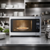 Thumbnail image #5 for Summit Appliance Countertop Microwave Oven, 2.2 Cu. Ft., 1200W, Stainless Steel Front