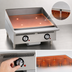 Thumbnail image #4 for Ultra-Max 24-Inch Countertop Gas Griddle with Mechanical Snap-Action Thermostat and Steel Plate