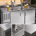 Thumbnail image #4 for Beverage-Air DD68HC-S 68-Inch Wide Direct Draw Beer Dispenser with Solid Doors and Dual Faucet Towers