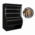 Thumbnail image #4 for Howard-McCray 32E Series 74 Inch Dairy Open Merchandiser Open-Air Cooler, Open Front, Remote Refrigeration, Black
