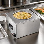 Thumbnail image #4 for Eagle Group RedHots 11QCW-120 11-Quart Countertop Electric Food Warmer, Wet or Dry, Thermostatic, Stainless Steel