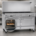 Thumbnail image #4 for Southbend Ultimate 60-Inch Commercial Gas Restaurant Range with 10 Open Burners, Convection Oven and Cabinet Base