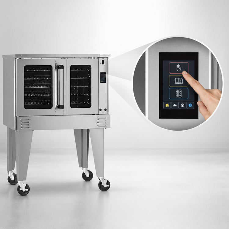 Product image #4 for Southbend Platinum Full-Size Standard-Depth Single Deck Gas Convection Oven, Touchscreen Controls, 50,000 BTU, Dependent Doors