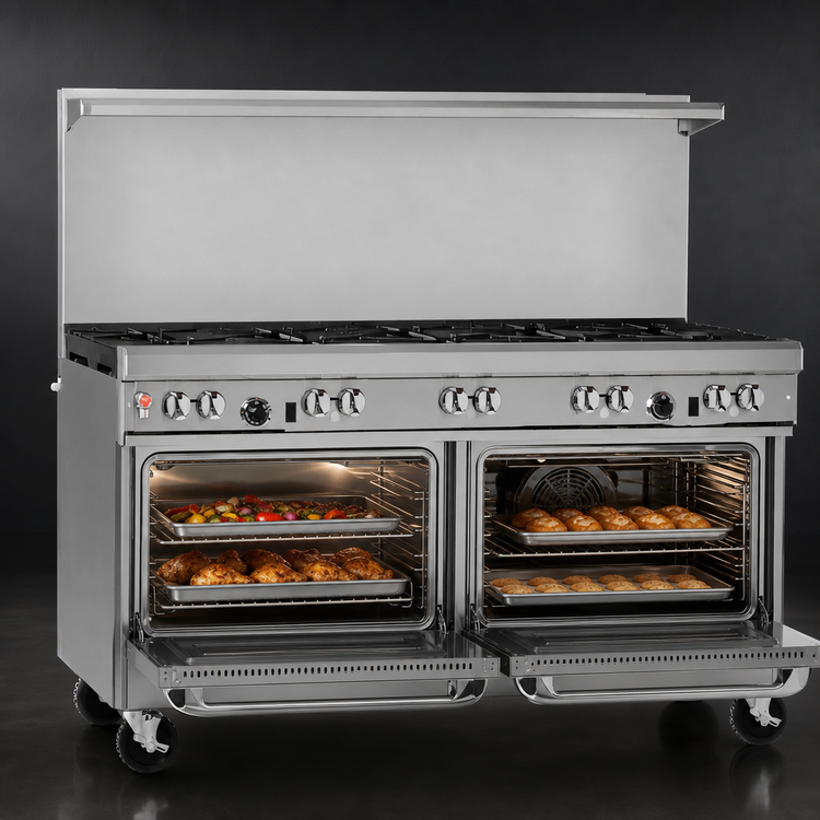 Product image #4 for Southbend Ultimate 60-Inch Gas Restaurant Range with 10 Open Burners, Standard Oven and Convection Oven