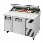 Thumbnail image #4 for True Mfg. - General Foodservice TPP-AT-60-HC 60-1/4-Inch 2-Section Pizza Prep Table, 2 Doors, 8-Pan Rail