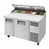 Thumbnail image #4 for True 60-1/4-Inch 2-Section Pizza Prep Table with Self-Contained Side-Mounted Refrigeration