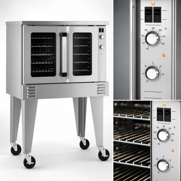Product image #4 for Southbend Platinum Full-Size Single Deck Standard Depth Ventless Electric Convection Oven, 7.5 kW, Standard Controls, Dependent Glass Doors