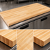 Thumbnail image #4 for Boos Block Northern Hard Rock Maple Blended Edge Grain Kitchen Countertop, 120 x 38 Inches, 1-1/2 Inch Thick, Varnique Finish