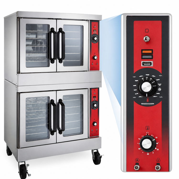 Product image #5 for Vulcan VC44GC Double-Deck Standard Depth Gas Convection Oven with Computer Controls