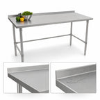 Thumbnail image #4 for John Boos Stallion ST6R1.5-3084SBK 84 x 30-Inch 16-Gauge Stainless Steel Work Table with 1-1/2-Inch Rear Backsplash and Safety Edge