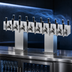 Thumbnail image #4 for Perlick Back-to-Back Bridge Tee Countertop Glycol-Cooled Draft Beer Tower, 24 Faucets