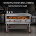 Thumbnail image #4 for American Range 48-Inch Horizontal Chicken Broiler with Stand, 4-Burner Radiant Charbroiler