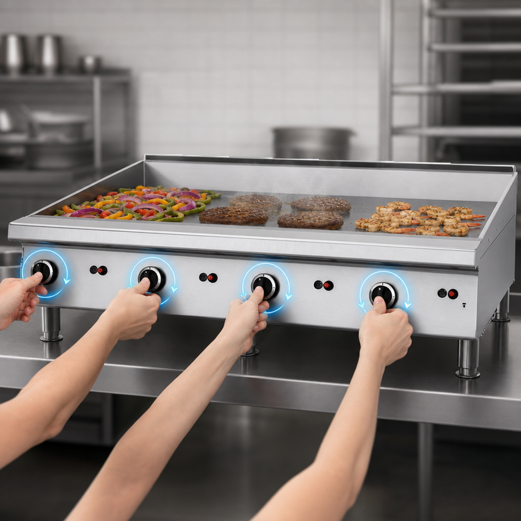 Product image #4 for Garland Signature 48-Inch Heavy-Duty Countertop Gas Griddle with Manual Hi-Lo Controls