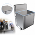 Thumbnail image #5 for BK Resources Top Shelf Flat Top Stainless Steel Underbar Cabinet, 24 x 21 Inches, No Backsplash