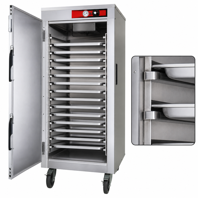 Product image #5 for Vulcan Mobile Heated Holding/Transport Cabinet, Institutional Series, 15 Full-Size Sheet Pan Capacity