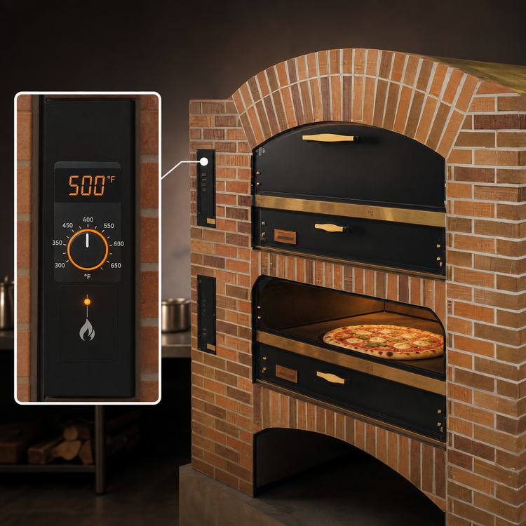 Product image #4 for Marsal MB-60 Single Deck Gas Pizza Oven with 36 x 60-Inch Baking Chamber