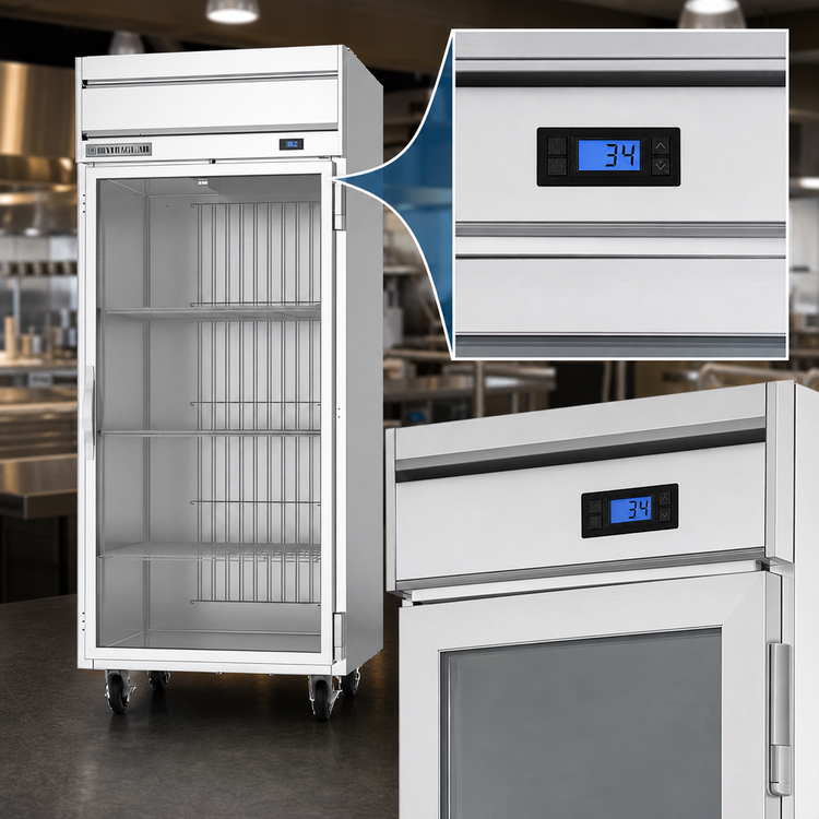 Product image #4 for Beverage-Air Horizon Series One-Section Top-Mount Reach-In Refrigerator with Wide Glass Door