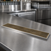 Thumbnail image #4 for 45-Inch Surface Mount Stainless Steel Drip Tray Trough with Perforated PVD Brass Screen