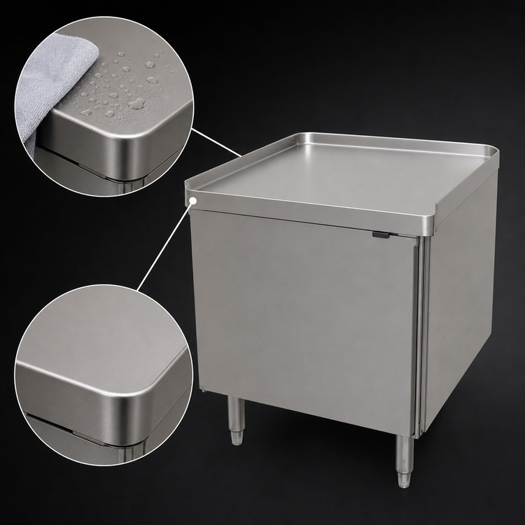 Product image #4 for Glastender MS20 Freestanding Margarita Machine Stand, 20 Inch x 25-1/4 Inch x 19-1/2 Inch, Stainless Steel Top