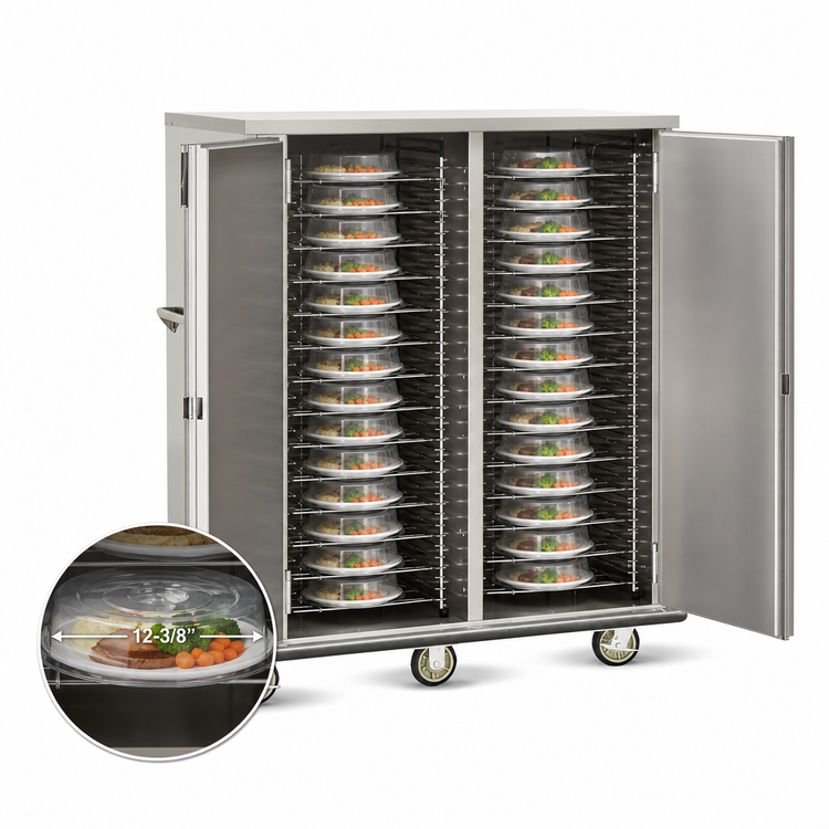 Product image #5 for Heated Humidified Mobile Banquet Cabinet, 144 Covered Plate Capacity, Double Door