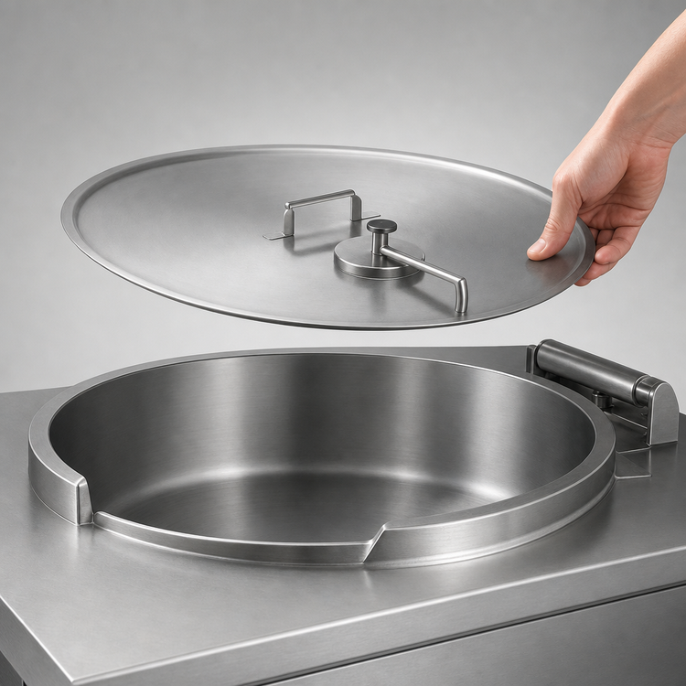Product image #4 for Cleveland Range Additional Lift-Off Cover for SET-15 Braising Pan & Tilt Skillet