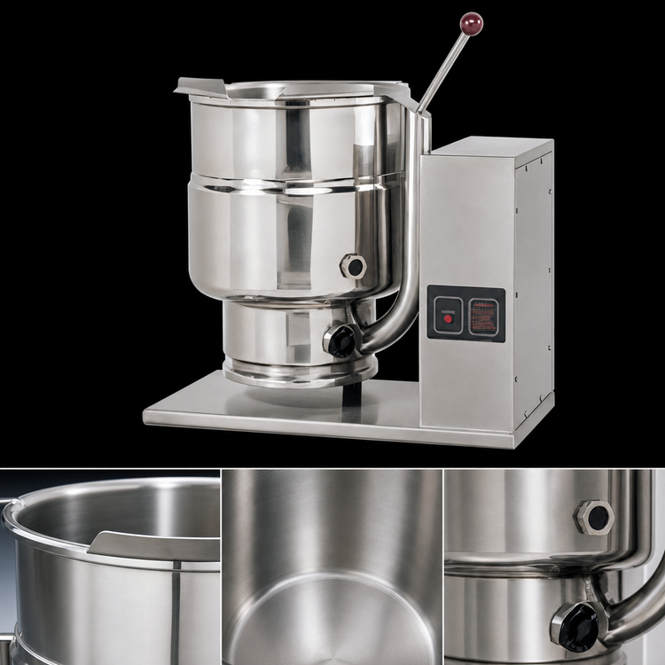 Product image #4 for Groen TDB-48A 48-Quart Electric Tabletop Kettle, 2/3 Jacket, Hand Tilt