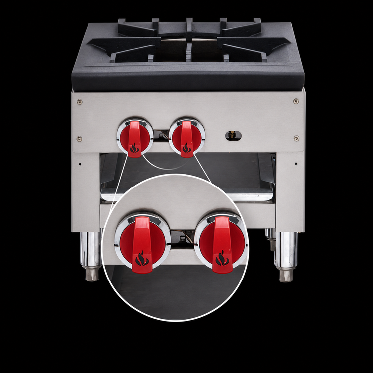 Product image #4 for American Range SPSH-18-2 18-Inch High Gas Stock Pot Range with Dual 3-Ring Burners