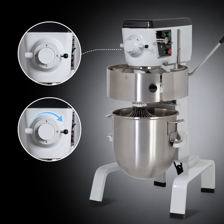 Product image #4 for Blakeslee F-30-SS 30 Quart Stainless Steel Floor Model Planetary Mixer