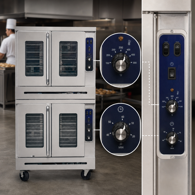 Product image #4 for Imperial PCVG-2 Full-Size Double Deck Standard Depth Gas Convection Oven