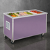 Thumbnail image #4 for 46-Inch W x 28-Inch D Mobile Modular Frost Top Serving Counter with Enclosed Base, 34-Inch High