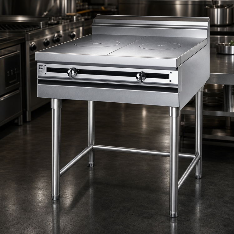 Product image #4 for Titan JMRH-2FHT Heavy Duty 36 Inch Modular Gas Range with 2 French Hot Tops