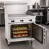 Thumbnail image #4 for Wolf Challenger XL 36-Inch Gas Restaurant Range with Griddle Top and Convection Oven