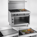 Thumbnail image #4 for Imperial Spec Series 36-Inch Heavy Duty Gas Range with 4 Open Burners and 12-Inch Hot Top, Open Cabinet Base